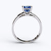 varitsa-jewellers - Solitaire Gold Engagement with 1ct Princess Cut Sapphire - 01SG05S